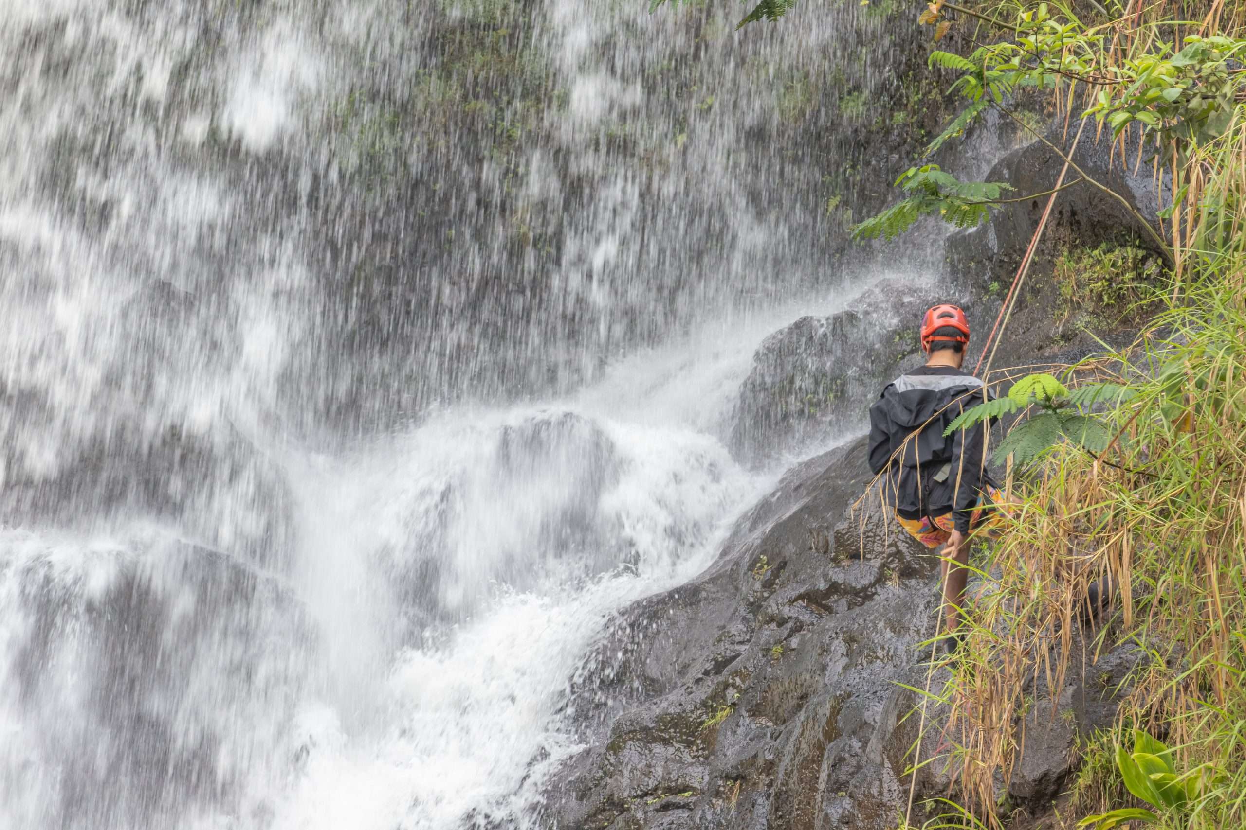 Some of the things to do Big Island include waterfall rappelling!