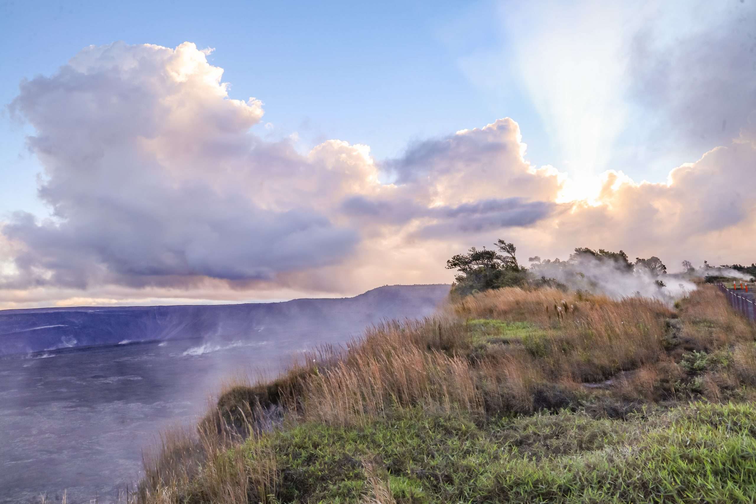 Sunset at Volcano National Park, Big Island Volcano National Park Tour