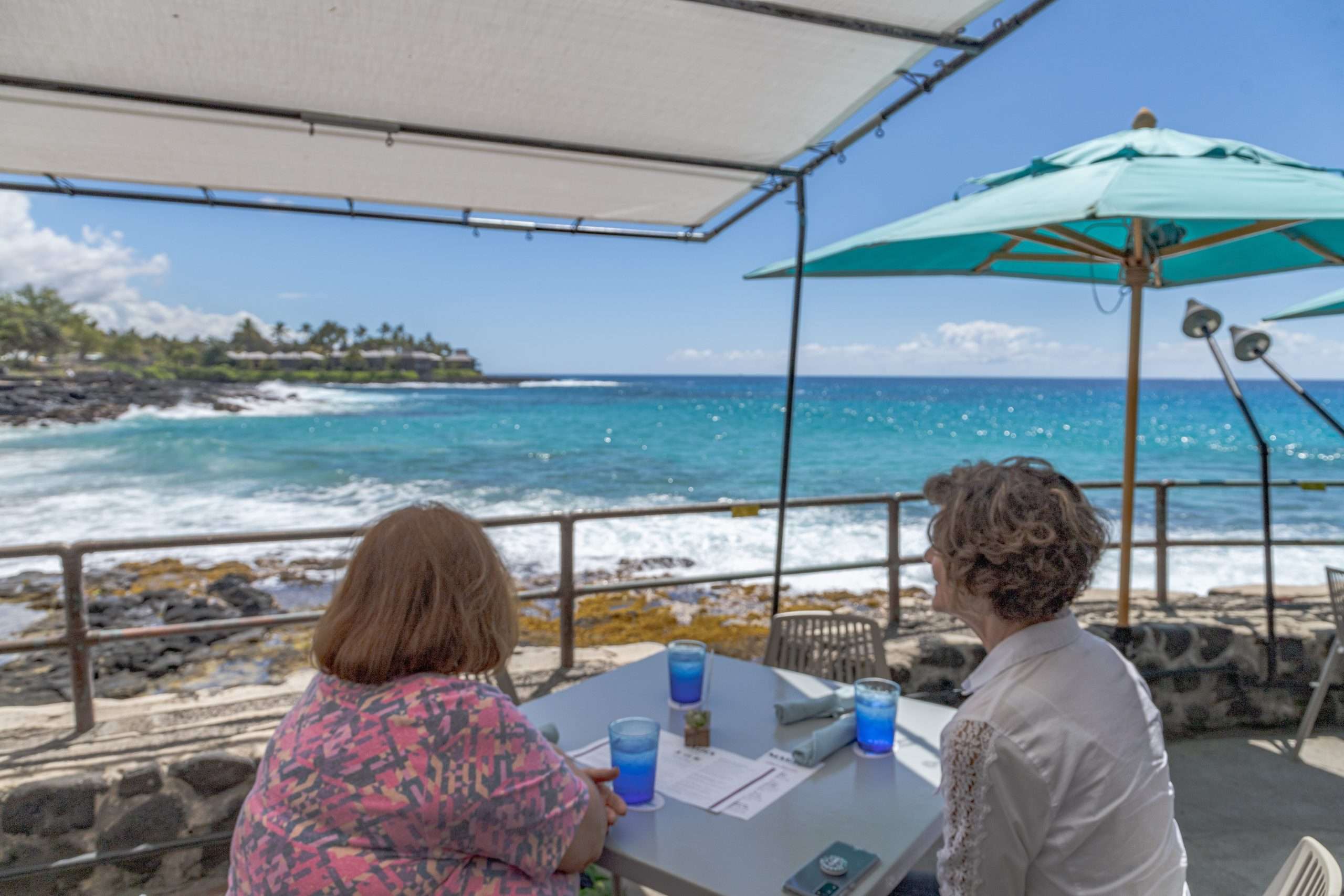 Waterfront dining in Kona.